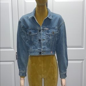 Women’s Guess Denim Cropped Jacket.